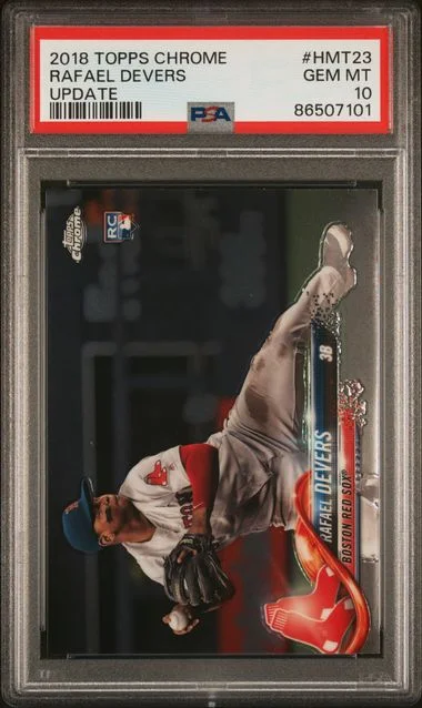 2018 Topps Chrome Update Rafael Devers #HMT23 card image