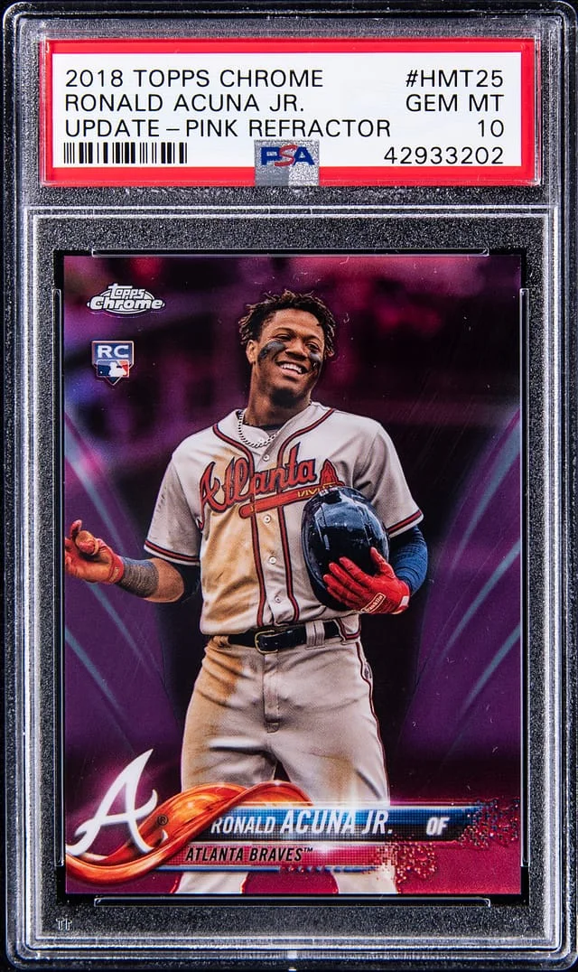 2018 Topps Chrome Update Ronald Acuna Jr #HMT-25 card image