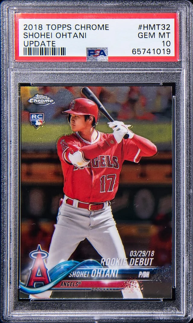 2018 Topps Chrome Update Shohei Ohtani #HMt-32 card image