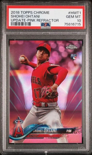 2018 Topps Chrome Update Shohei Ohtani X-Fractor #HMT1 card image