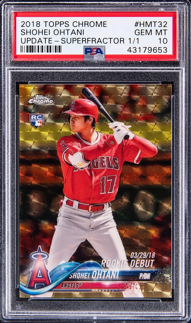 2018 Topps Chrome Update Shohei Ohtani SuperFractor #HMT32 card image