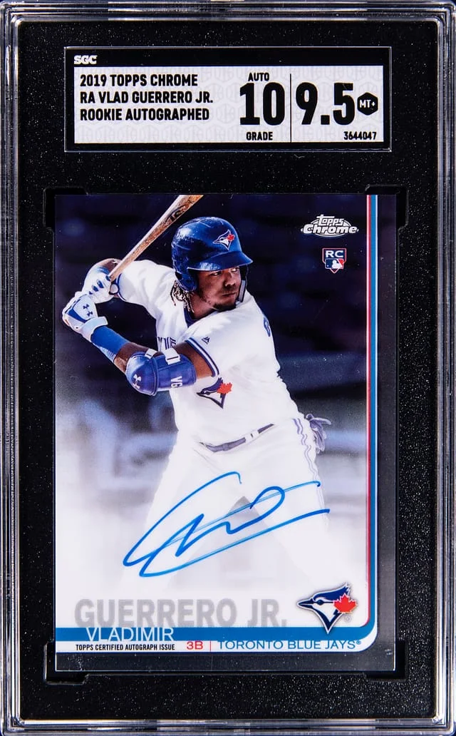 2018 Topps Chrome Vladimir Guerrero Jr. Autographed #RA-VGJ card image