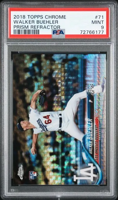 2018 Topps Chrome Walker Buehler #71 card image
