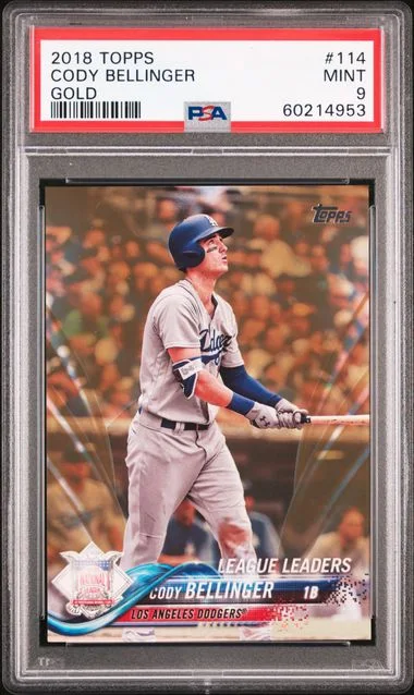 2018 Topps Cody Bellinger Gold #114 card image