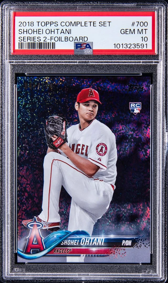 2018 Topps Complete Set Shohei Ohtani Series 2 Foilboard #700 card image
