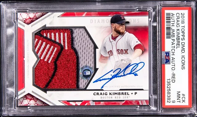2018 Topps Craig Kimbrel Diamond Icons Jumbo Patch Autographed Relic #AJPA-CK card image