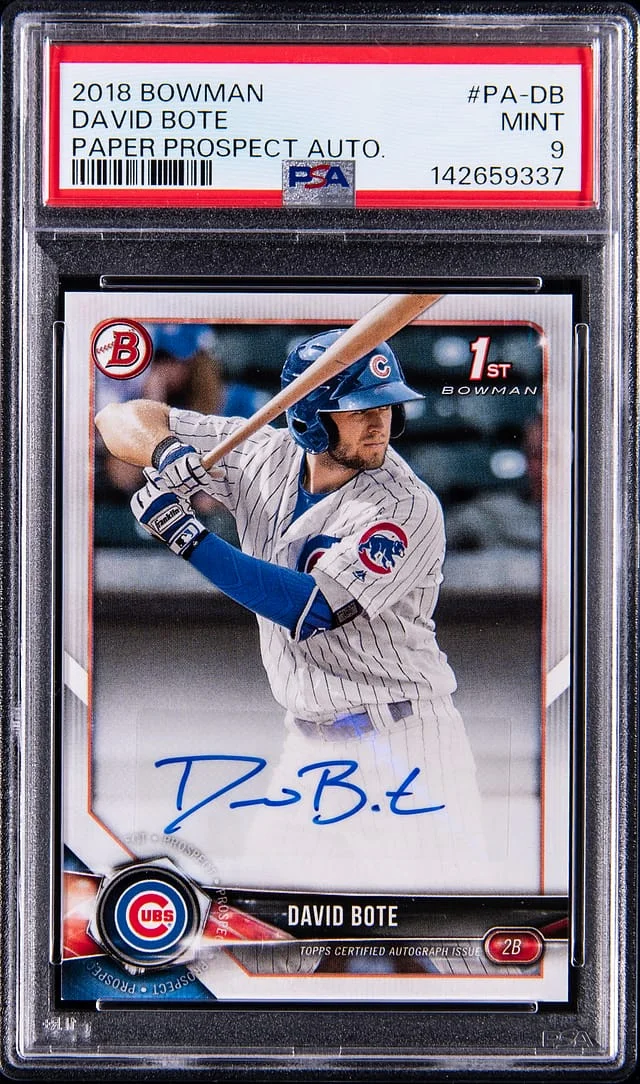2018 Topps David Bote Bowman Paper Prospect Autographs #PA-DB card image