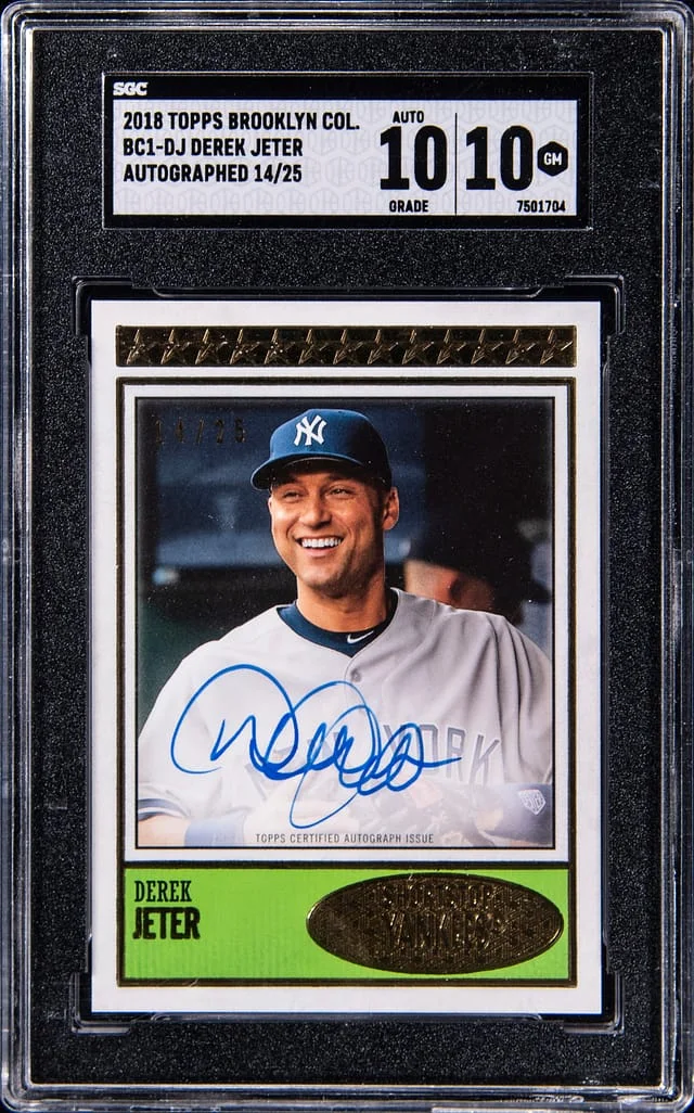 2018 Topps Derek Jeter Brooklyn Collection Autographed #BC1-DJ card image
