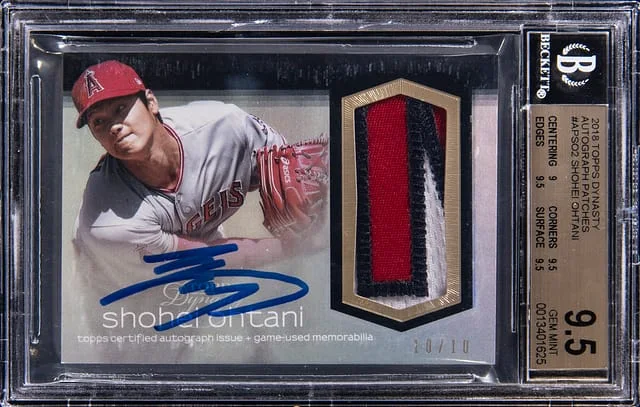 2018 Topps Dynasty Shohei Ohtani Autograph Patches #AP-SO2 card image