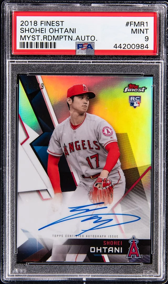 2018 Topps Finest Shohei Ohtani Mystery Redemption Autographs #FMR-1 card image