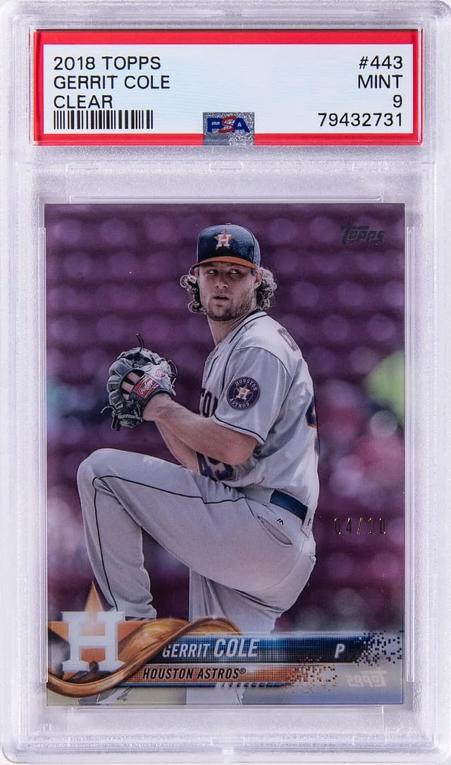 2018 Topps Gerrit Cole Clear #443 card image