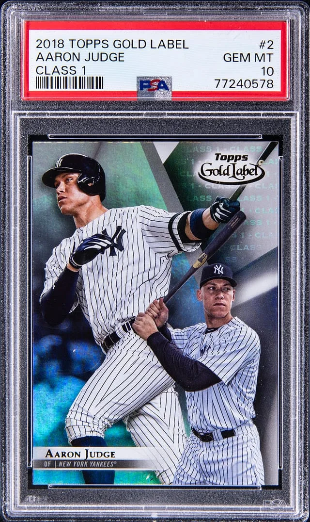 2018 Topps Gold Label Class 1 Aaron Judge #2 card image