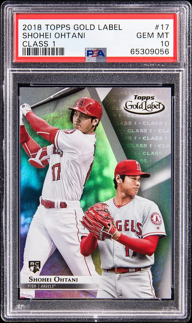 2018 Topps Gold Label Class 1 Shohei Ohtani #17 card image