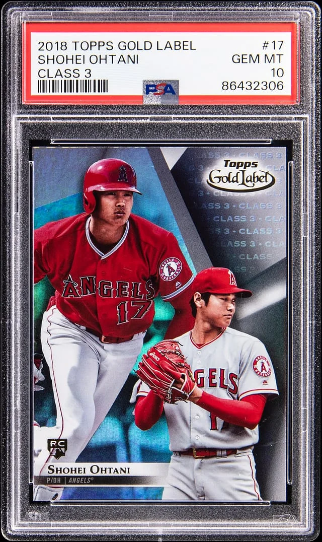 2018 Topps Gold Label Class 3 Shohei Ohtani #17 card image