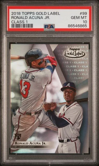 2018 Topps Gold Label Ronald Acuna Jr. #99 card image