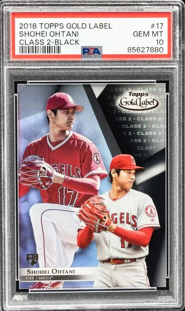 2018 Topps Gold Label Shohei Ohtani Class 2-Black #17 card image