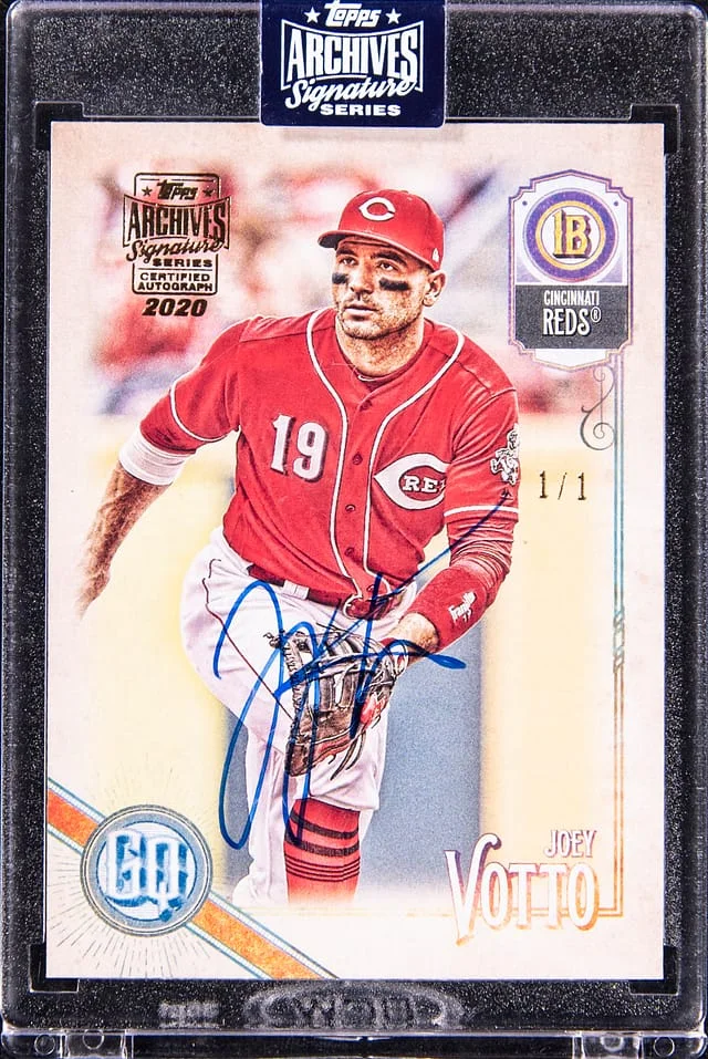 2018 Topps Gypsy Queen Joey Votto 2020 Topps Archives Signature Series #217 card image
