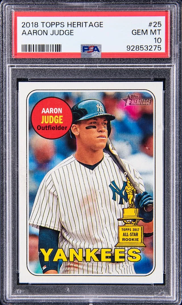 2018 Topps Heritage Aaron Judge #25 card image