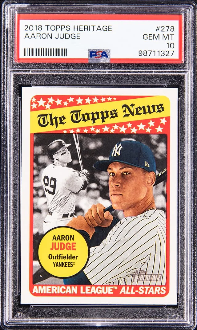 2018 Topps Heritage Aaron Judge #278 card image