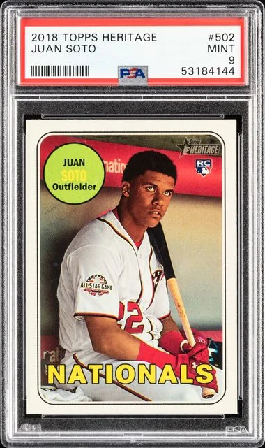 2018 Topps Heritage Juan Soto #502 card image