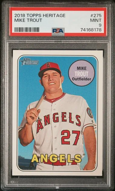 2018 Topps Heritage Mike Trout #275 card image