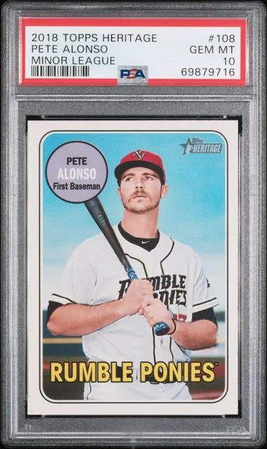 2018 Topps Heritage Pete Alonso #108 card image
