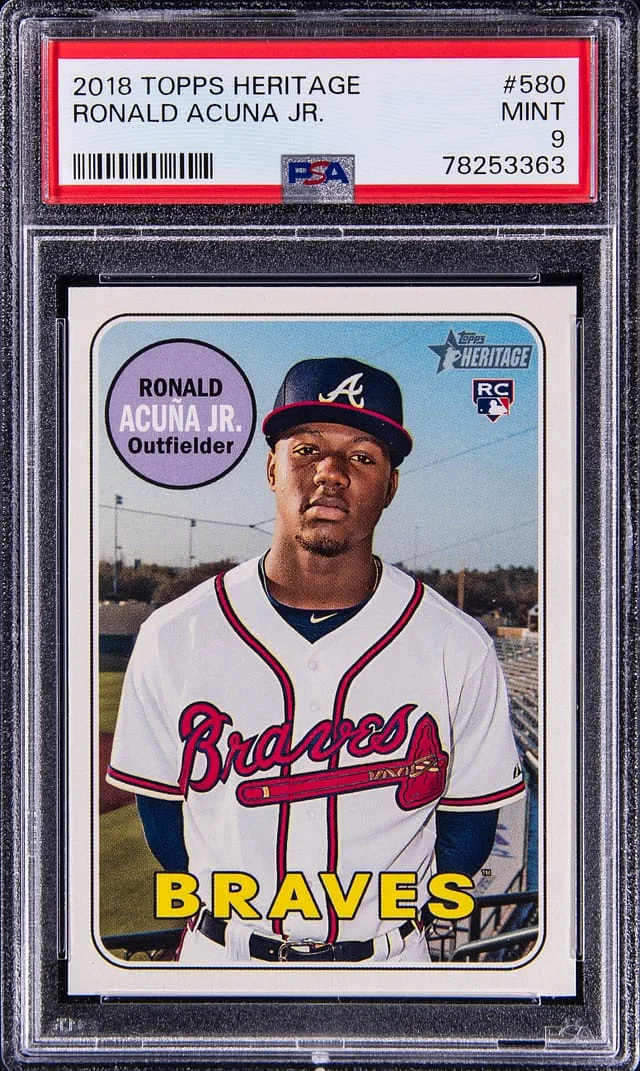 2018 Topps Heritage Ronald Acuna Jr. #540 card image