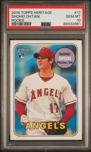 2018 Topps Heritage Shohei Ohtani #17 card image