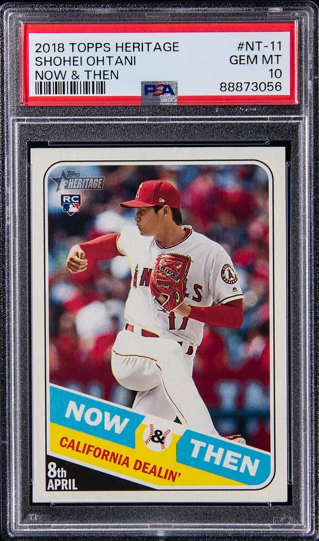 2018 Topps Heritage Shohei Ohtani Now & Then #NT-11 card image
