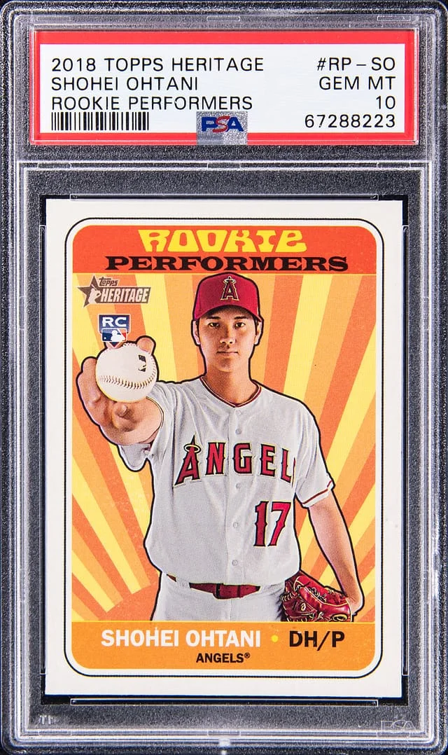 2018 Topps Heritage Shohei Ohtani Performers #RP-SO card image