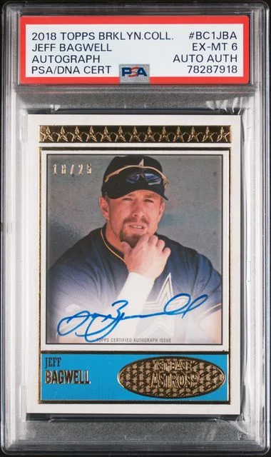 2018 Topps Jeff Bagwell Brooklyn Collection Autographs #BC1JBA card image