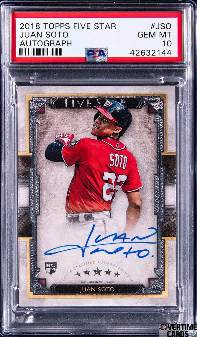 2018 Topps Juan Soto Five Star Autograph #FSA-JSO card image