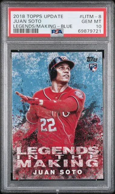 2018 Topps Juan Soto Legends In The Making Blue #LITM-8 card image