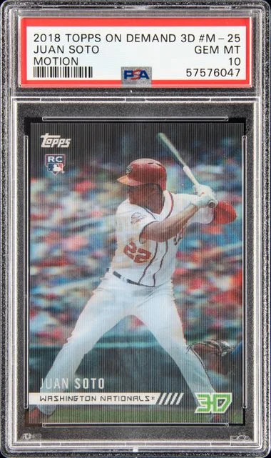 2018 Topps Juan Soto On Demand 3D Motion #M-25 card image
