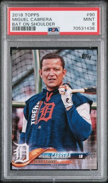 2018 Topps Miguel Cabrera, Bat On Shoulder #90 card image