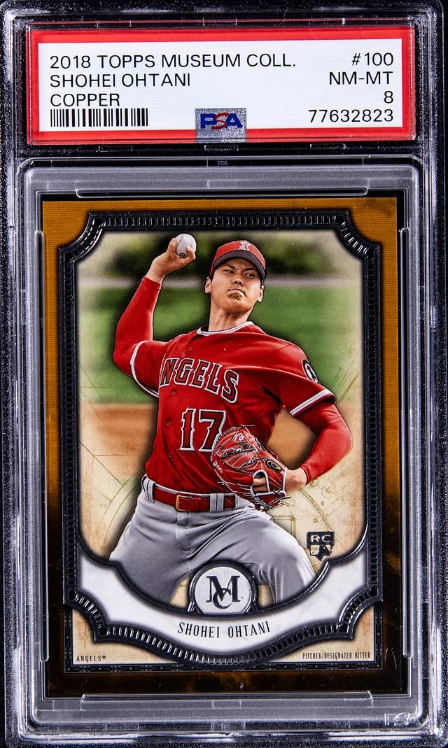 2018 Topps Museum Collection Shohei Ohtani Copper #100 card image