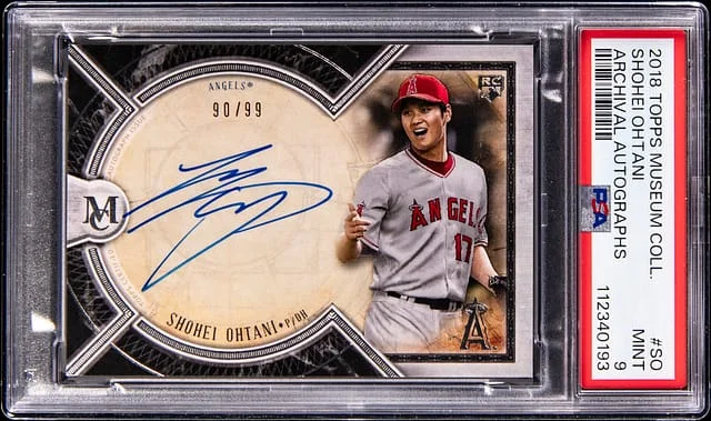 2018 Topps Museum Collection Shohei Ohtani Archival Autographs #AA-SO card image