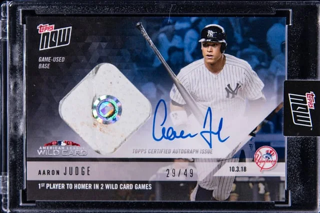 2018 Topps Now Aaron Judge Game Used Base #835B card image