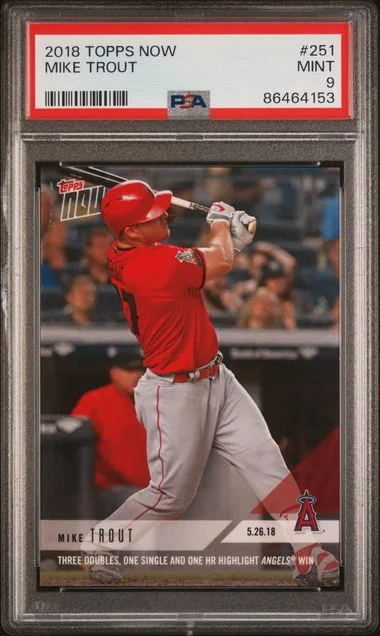 2018 Topps Now Mike Trout #251 card image