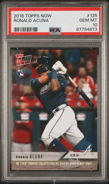 2018 Topps Now Ronald Acuna #125 card image