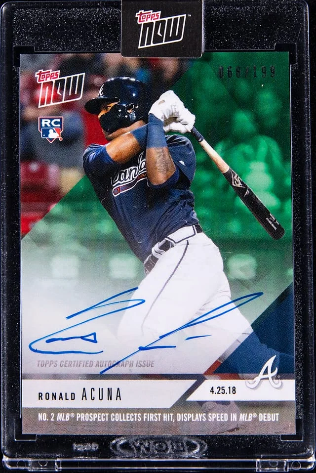 2018 Topps Now Ronald Acuna Jr. #125A card image