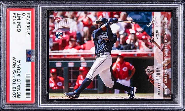 2018 Topps Now Ronald Acuna Jr #129 card image