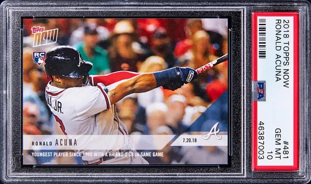 2018 Topps Now Ronald Acuna Jr #481 card image