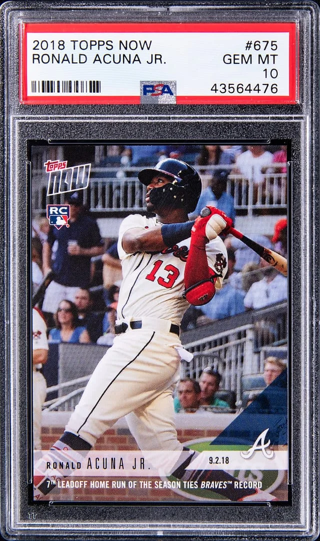 2018 Topps Now Ronald Acuna Jr #675 card image