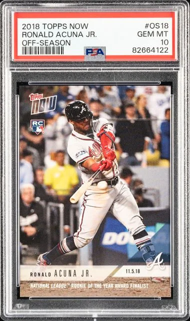 2018 Topps Now Ronald Acuna Jr. Off-Season #OS18 card image