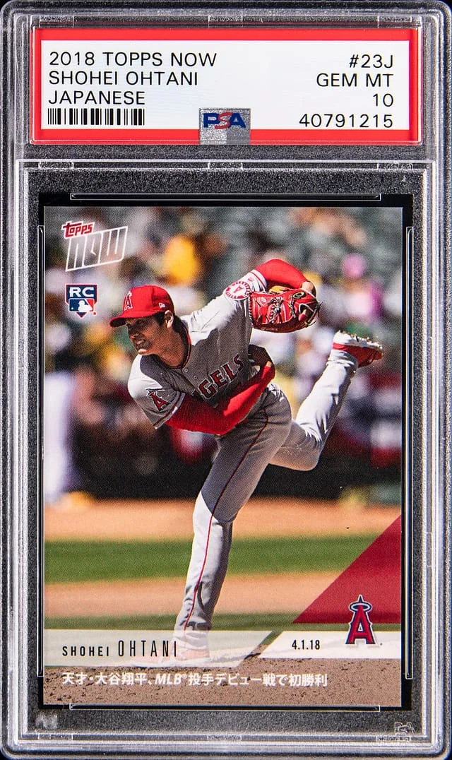 2018 Topps Now Shohei Ohtani Japanese #23J card image