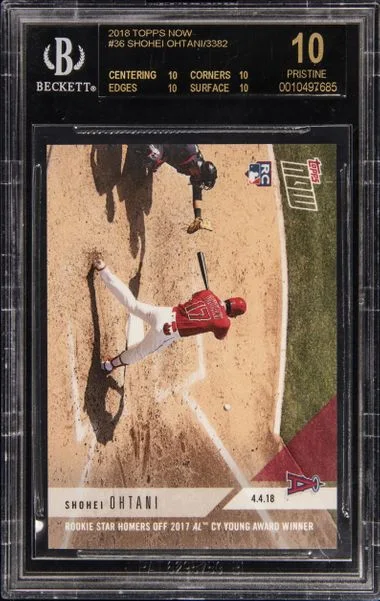 2018 Topps Now Shohei Ohtani #36 card image