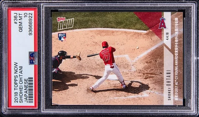 2018 Topps Now Shohei Ohtani Japanese #36J card image