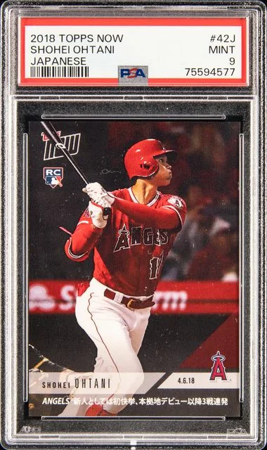 2018 Topps Now Shohei Ohtani Japanese #42J card image
