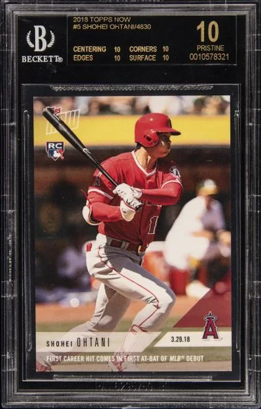 2018 Topps Now Shohei Ohtani (/4830) #5 card image